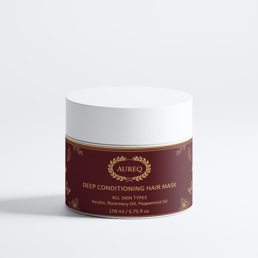 scalp scrub AUREQ Rosemary & Mint COSMOS Natural exfoliating scalp treatment 350ml purifying clay removes buildup